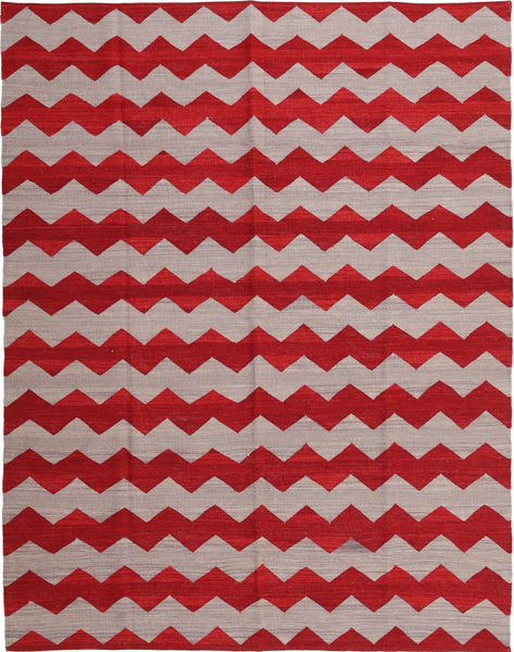 Kelim Moderní Koberec 188X239 Moderní Ruční Tkaní Červená/Světle Šedá (Vlna, Afghánistán)