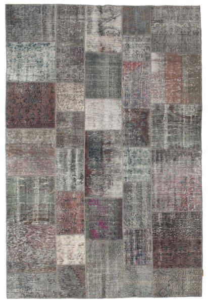 Patchwork Teppich
 200X298 Echter Moderner Handgeknüpfter Dunkelgrau/Hellgrau (Wolle, Türkei)