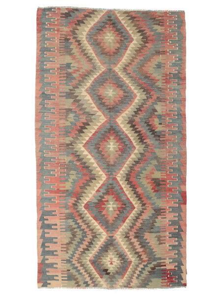 Kilim Semi-Antigo Turquia Tapete 170X318 Oriental Tecidos À Mão Castanho Claro/Cinza Escuro (Lã, Turquia)