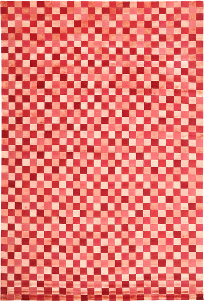 Himalaya Rug 218X324 Authentic
 Modern Handknotted Light Pink/Crimson Red ( India)