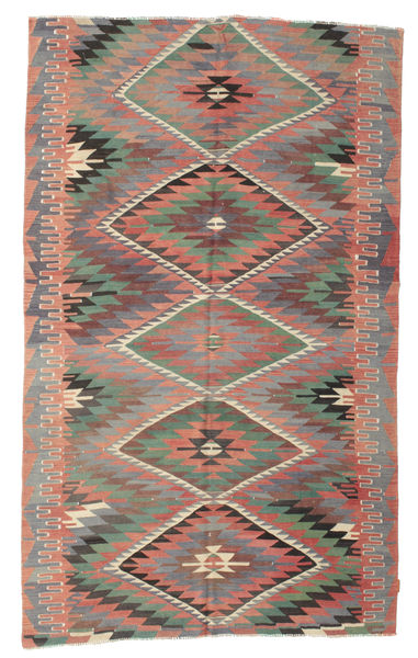 Kilim Semi-Antigo Turquia Tapete 189X312 Oriental Tecidos À Mão Castanho Claro/Cinzento Claro (Lã, Turquia)