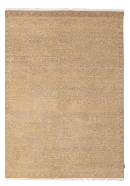 Himalaya 러그 187X265 정품
 모던 수제 라이트 브라운/다크 베이지 (울, 인도)