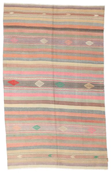 Kilim Semi-Antigo Turquia Tapete 178X292 Oriental Tecidos À Mão Castanho Claro/Luz Rosa (Lã, Turquia)