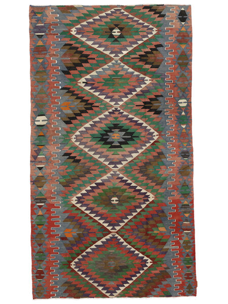 Kilim Semi-Antigo Turquia Tapete 184X325 Oriental Tecidos À Mão Castanho Claro/Cinza Escuro (Lã, Turquia)