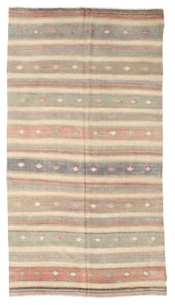 Kilim Semi-Antigo Turquia Tapete 156X291 Oriental Tecidos À Mão Castanho Claro/Bege (Lã, Turquia)