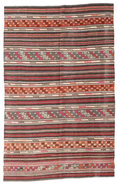 Kilim Semi-Antigo Turquia Tapete 176X276 Oriental Tecidos À Mão Castanho/Castanho Claro (Lã, Turquia)
