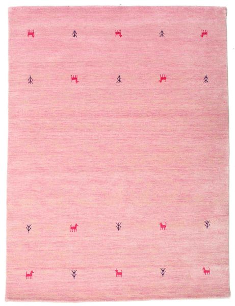 Gabbeh Loom Two Lines - Pink Rug 140X200 Modern Light Pink (Wool, India)