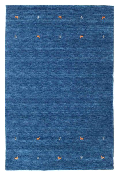 Gabbeh Loom Two Lines - Blue Rug 190X290 Modern Dark Blue/Blue (Wool, India)