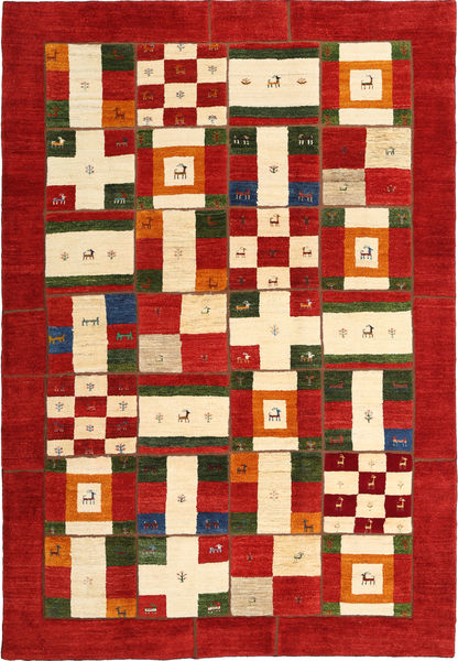 Gabbes Persia Patchwork Tæppe 206X300 Ægte Moderne Håndknyttet Rust/Beige (Uld, Persien/Iran)