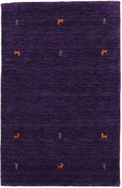 Gabbeh Loom Two Lines - Violetti Matto 100X160 Moderni Tummanvioletti (Villa, Intia)