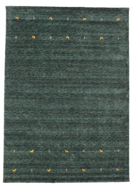 Gabbeh Loom Two Lines - Tummanharmaa/Vihreä Matto 240X340 Moderni Tummanvihreä/Musta (Villa, Intia)