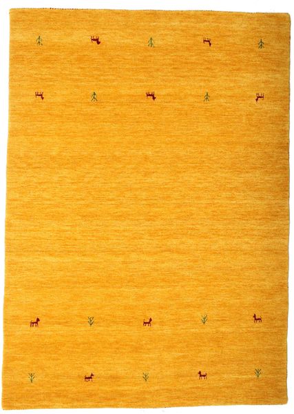 Gabbeh Loom Two Lines - Yellow Rug 160X230 Modern Orange (Wool, India)