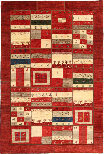 Gabbes Persan Patchwork Tapis 203X303 Moderne Fait Main Rouille/Rouge/Beige (Laine, Perse/Iran)