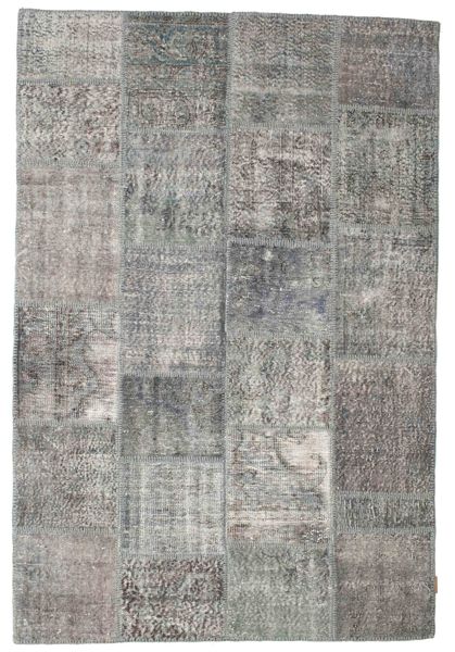 Лоскутные Ковер 157X234 Современный Ковры Ручной Работы Светло-Серый/Темно-Серый (Шерсть, Турция)