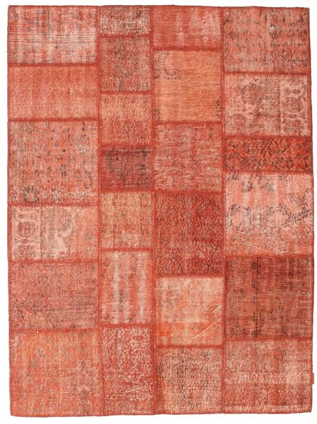 Patchwork Rug 175X232 Authentic
 Modern Handknotted Crimson Red/Light Pink (Wool, Turkey)