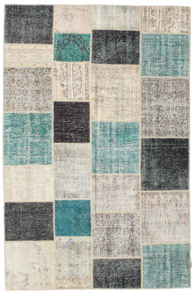 Patchwork Koberec 197X304 Moderní Ručně Tkaný Světle Šedá/Béžová (Vlna, Turecko)