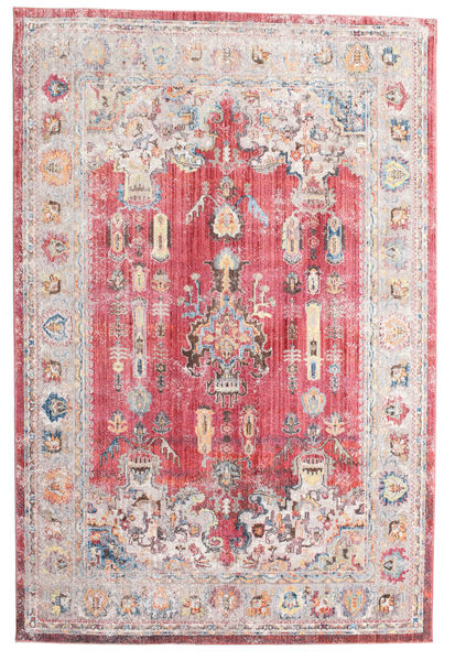 Minos - 빨간색 러그 200X300 모던 라이트 그레이/라이트 핑크 ( 터키)