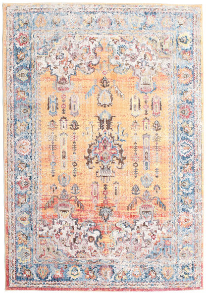 Minos - Laranja Tapete 140X200 Moderno Bege/Luz Rosa ( Turquia)