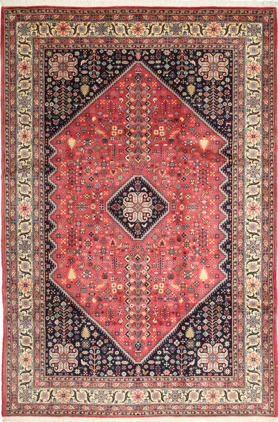 Abadeh Tapete 210X310 Oriental Feito A Mão Azul Escuro/Castanho Claro (Lã, Pérsia/Irão)