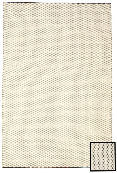 Bobbie - Branco/Preto Tapete 200X300 Moderno Tecidos À Mão Bege/Bege Escuro (Lã, Índia)