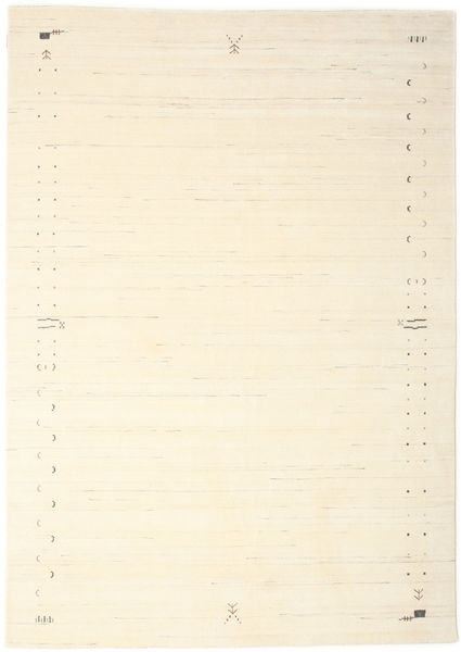 Gabbeh Loom Frame - Branco Pérola Tapete 240X340 Moderno Bege (Lã, Índia)
