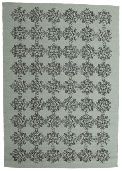 Zakai Tapete 200X300 Moderno Tecidos À Mão Cinza Escuro/Azul Escuro (Lã, Índia)