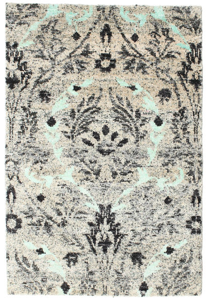 Lennox Tapete 120X180 Moderno Feito A Mão Cinzento Claro/Bege (Seda, Índia)