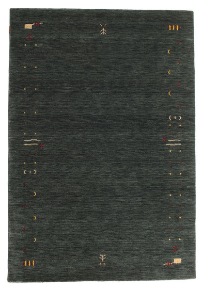Gabbeh Loom Frame - Dark Grey/Green Rug 160X230 Modern Dark Green/Dark Grey (Wool, India)