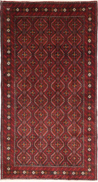 Beluch Matto 110X210 Itämainen Käsinsolmittu Tummanpunainen (Villa, Persia/Iran)