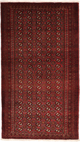 Beluch Koberec 110X200 Orientální Ručně Tkaný Tmavě Červená/Tmavě Hnědá (Vlna, Persie/Írán)