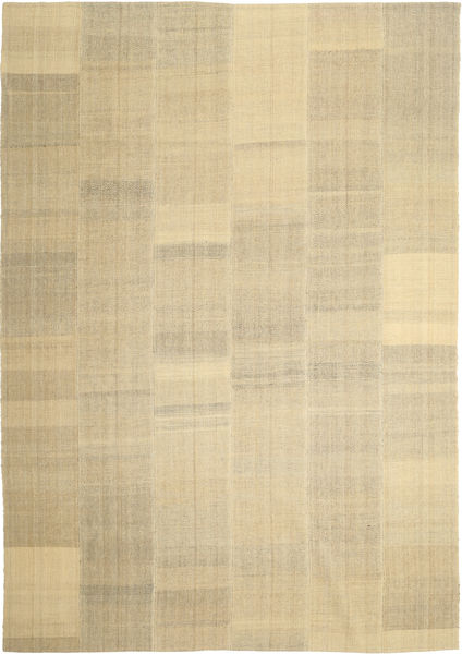 Kilim Modern Rug 246X355 Authentic
 Modern Handwoven Yellow/Dark Beige/Light Green (Wool, Persia/Iran)