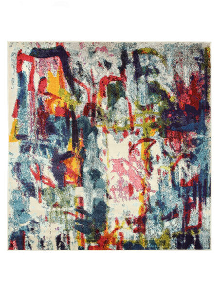 Leloudo 러그 200X200 모던 사각형 라이트 그린/베이지 ( 터키)