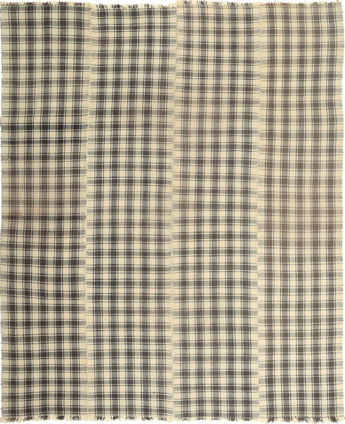 Kilim Modern Rug 215X250 Authentic
 Modern Handwoven Dark Grey/Olive Green/Light Grey (Wool, Persia/Iran)