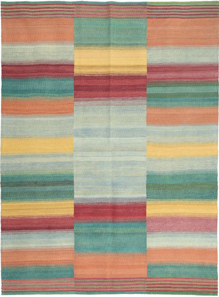 Kelim Moderne Teppe 152X208 Ekte Moderne Håndvevd Pastell Grønn/Lys Grå (Ull, Persia/Iran)