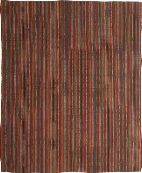 Kelim Moderni Matto 170X207 Moderni Käsinkudottu Tummanpunainen/Ruskea (Villa, Persia/Iran)