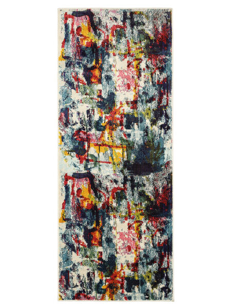 Leloudo 러그 80X200 모던 복도용 러너
 블랙/다크 그레이 ( 터키)