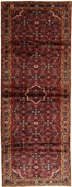 Hosseinabad Tapis 105X295 D'orient Fait Main Tapis Couloir Rouge Foncé (Laine, Perse/Iran)