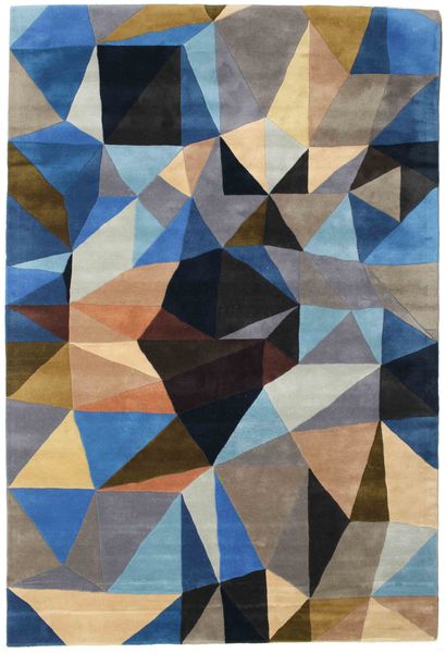 Volcano Rug Matta 200X300 Modern Svart/Ljusbrun (Ull, Indien)