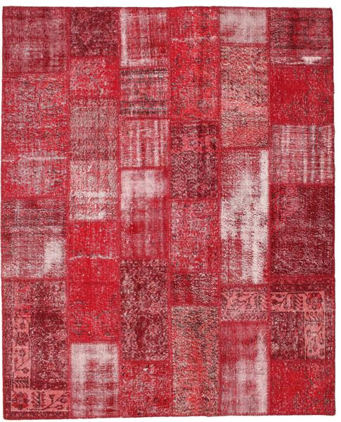 Patchwork Sag 202X250 Autentični
 Moderni Ručno Uzlan Grimizno Crvena/Hrđavo Crvena (Vuna, Turska)