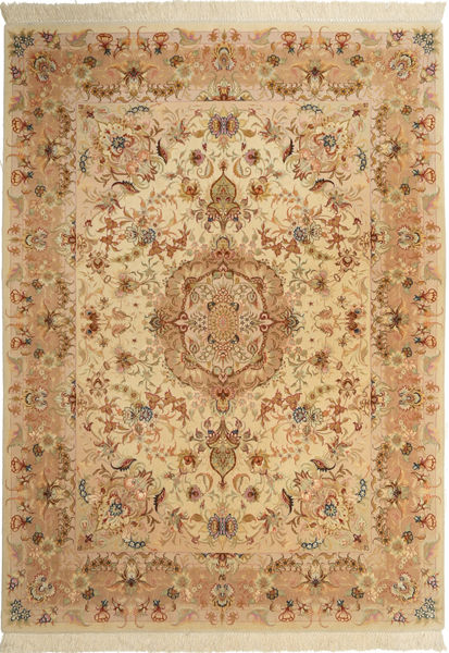 Tabriz#60 Raj silk warp carpet AXVZC1028