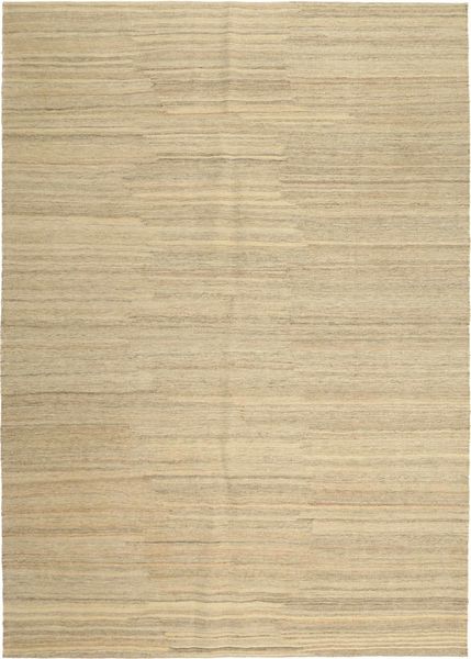 Kilim Modern Rug 207X291 Authentic
 Modern Handwoven Dark Beige/Beige (Wool, Persia/Iran)