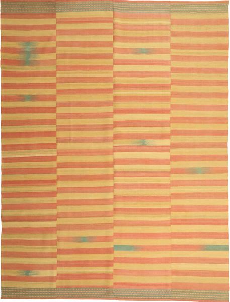 Kilim Modern Rug 222X295 Authentic
 Modern Handwoven Light Brown/Orange (Wool, Persia/Iran)
