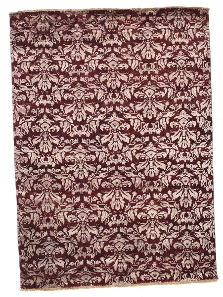Damask Rug 170X235 Authentic
 Modern Handknotted Dark Red/Light Purple ( India)