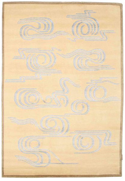 Himalaya Rug 139X200 Authentic
 Modern Handknotted Beige/Yellow ( India)