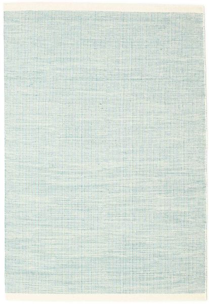 Seaby - Sininen Matto 140X200 Moderni Käsinkudottu Siniturkoosi/Valkoinen/Creme (Villa, Intia)