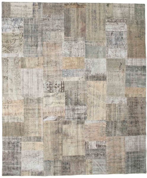 Patchwork Teppich
 251X300 Echter Moderner Handgeknüpfter Hellgrau Großer (Wolle, Türkei)