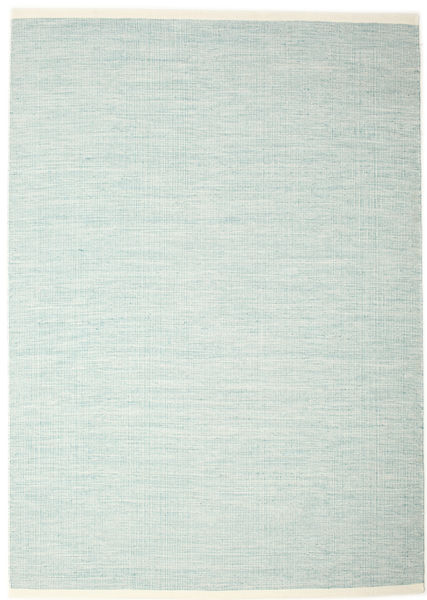 Seaby - Blue Rug 250X350 Authentic
 Modern Handwoven Turquoise Blue/White/Creme Large (Wool, India)