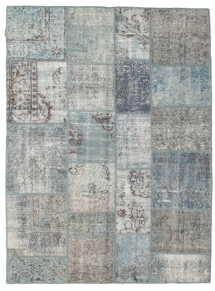 Patchwork Teppich
 172X231 Echter Moderner Handgeknüpfter Hellgrau/Blau (Wolle, Türkei)
