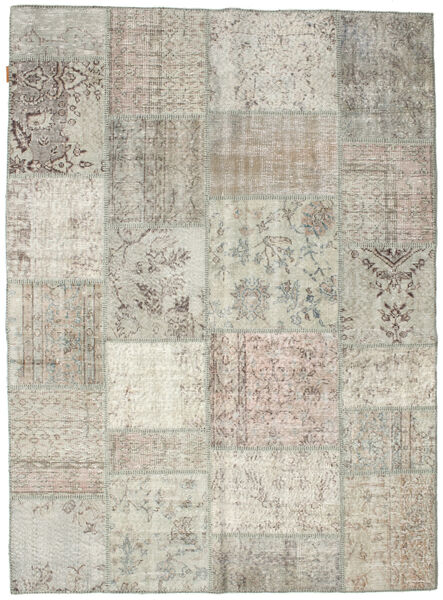 Patchwork Sag 170X232 Autentični
 Moderni Ručno Uzlan Svjetlosiva/Svjetlosmeđa (Vuna, Turska)