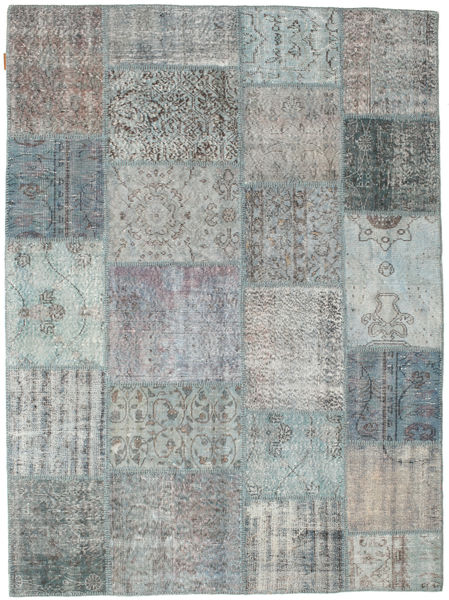 Лоскутные Ковер 170X231 Современный Ковры Ручной Работы Светло-Серый/Темно-Серый (Шерсть, Турция)